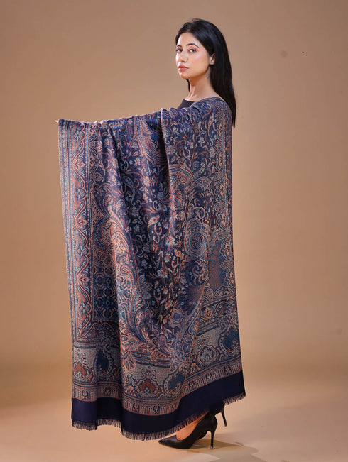 Women's Jamawar Wool Shawl